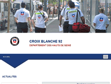 Tablet Screenshot of croix-blanche92.org